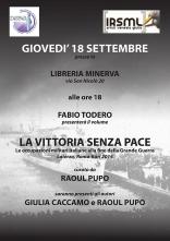 locandina presentazione vittoria senza pace